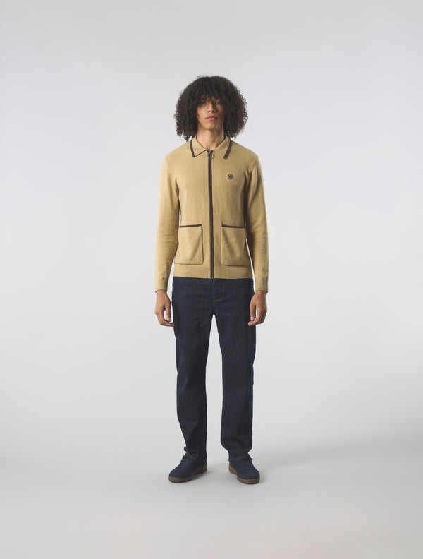 Pretty Green Evelyn Knit Shirt Taupe