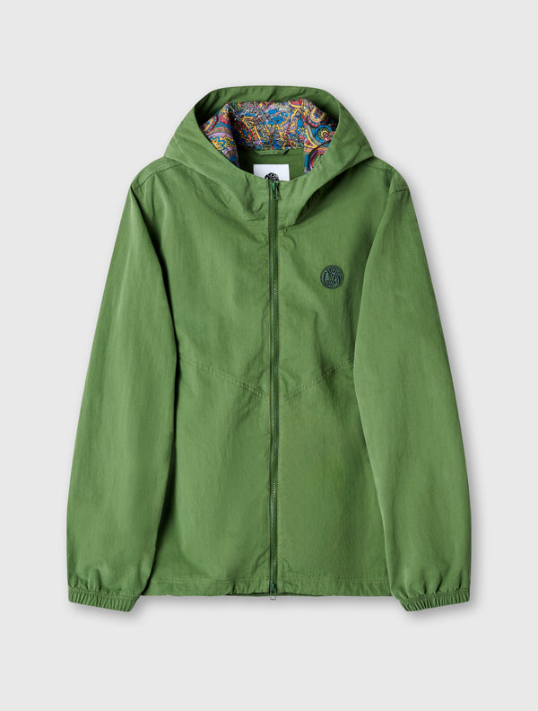 pretty green Feltham Hooded Jacket Khaki
