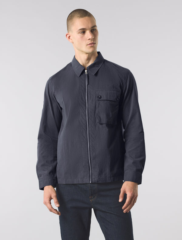 Pretty Green Feltham Overshirt Navy