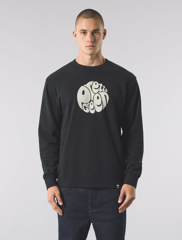 Pretty Green Gillespie Crew Sweat Black