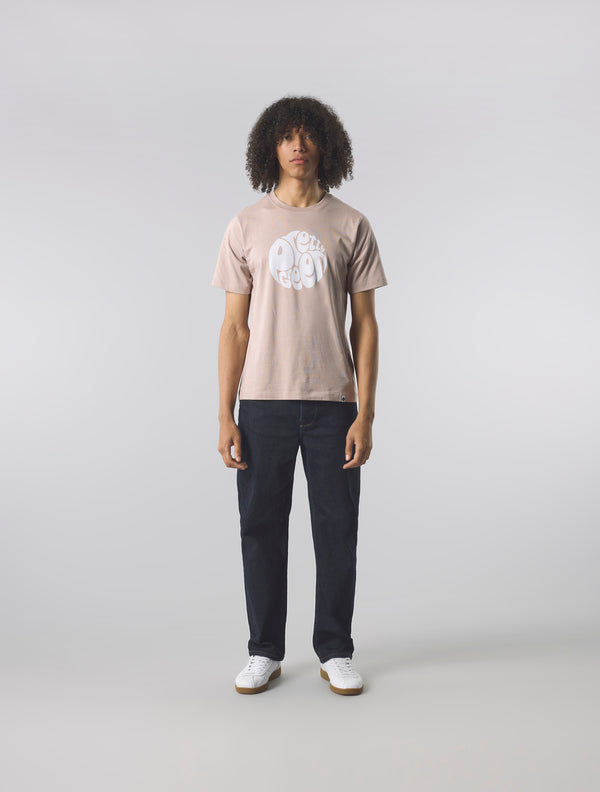 Pretty Green Gillespie T-shirt Dusky Pink