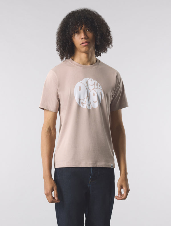 Pretty Green Gillespie T-shirt Dusky Pink