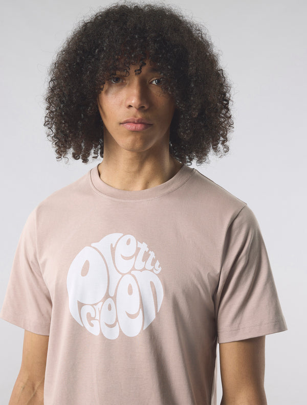 Pretty Green Gillespie T-shirt Dusky Pink
