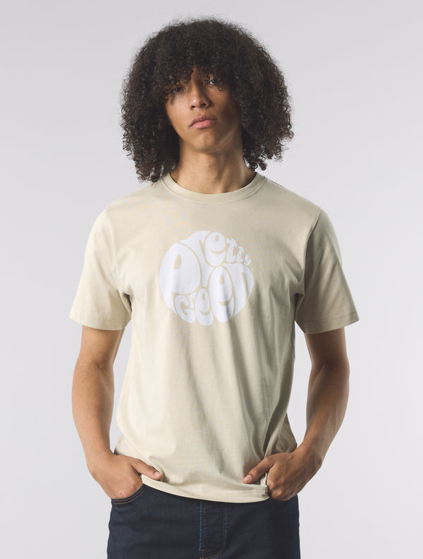 Pretty Green Gillespie T-shirt Stone