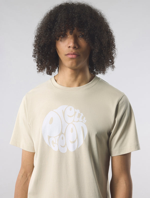 Pretty Green Gillespie T-shirt Stone