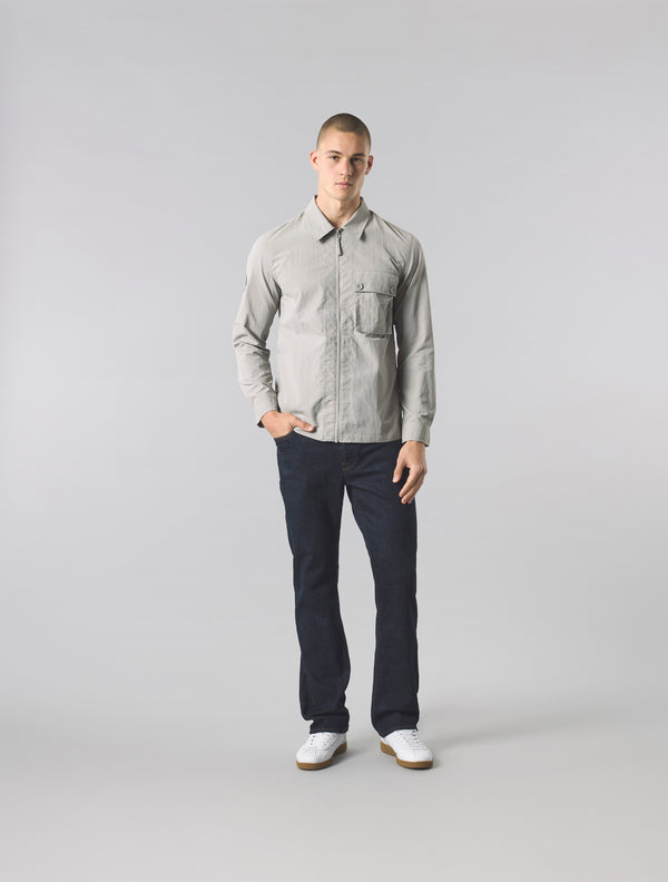 Pretty Green Heaton Overshirt Grey