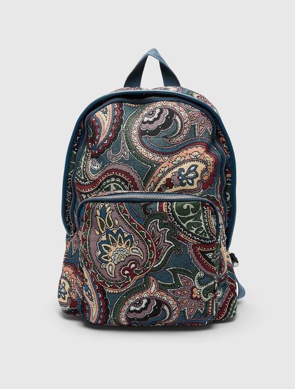 pretty green House Paisley Jacquard Backpack