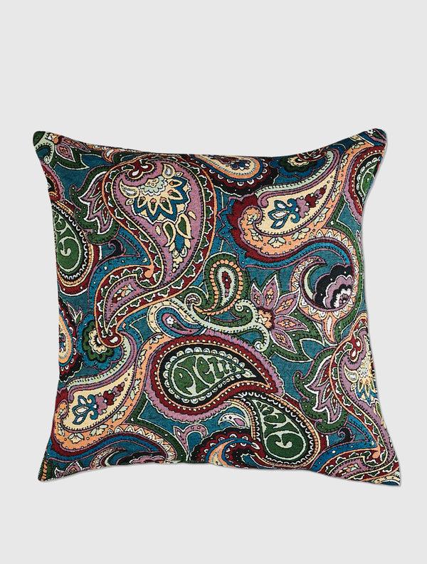 Pretty Green House Paisley Jacquard Cushion Cover