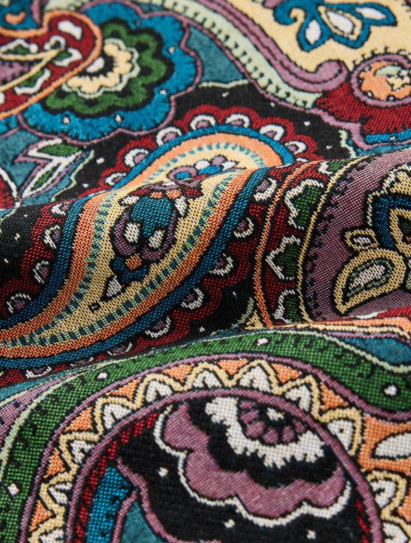Pretty Green House Paisley Jacquard Cushion Cover