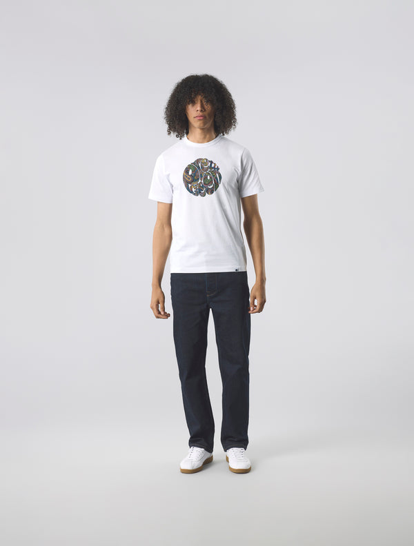 Pretty Green House Paisley Logo T-shirt White