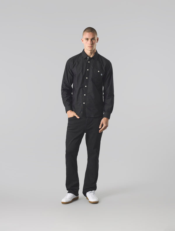 Pretty Green House Paisley Oxford Shirt Black