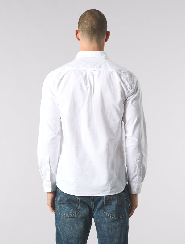 Pretty Green House Paisley Oxford Shirt White