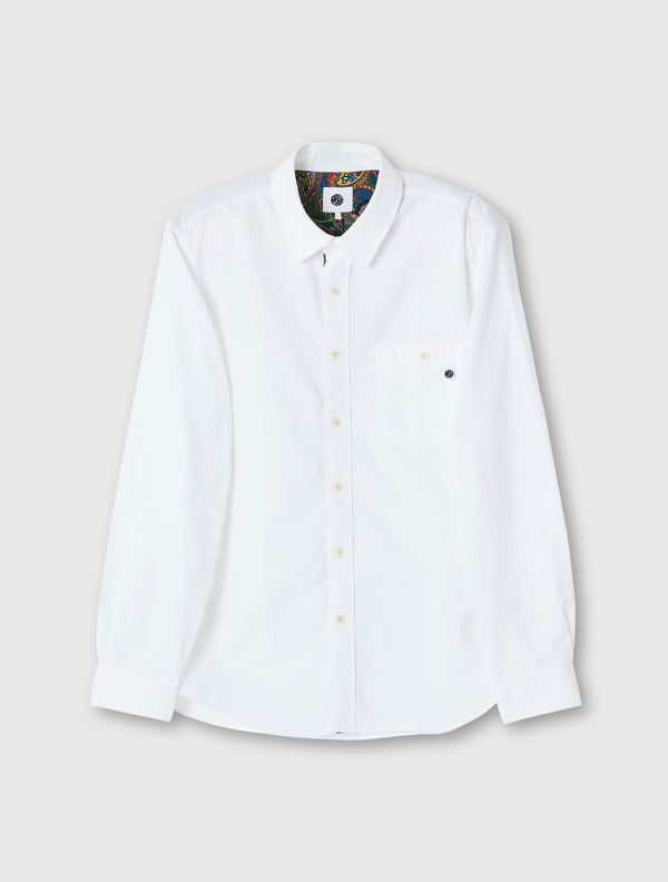 pretty green House Paisley Oxford Shirt White