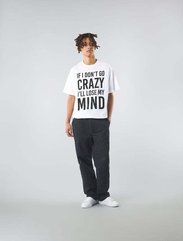Pretty Green If I Don't Go Crazy T-Shirt White