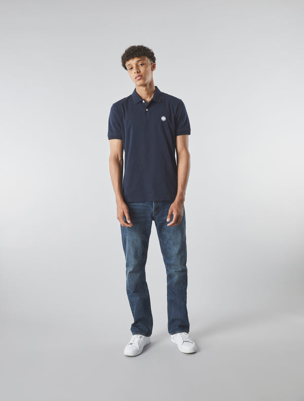 Pretty Green Jerry Jersey Polo Navy