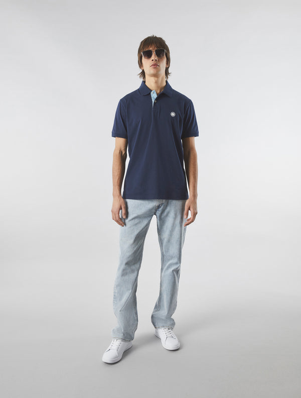 Pretty Green Jersey Polo Navy