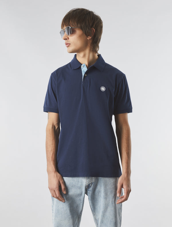 Pretty Green Jersey Polo Navy