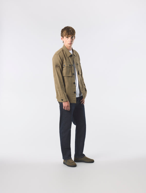 Pretty Green Kilburn Overshirt Taupe