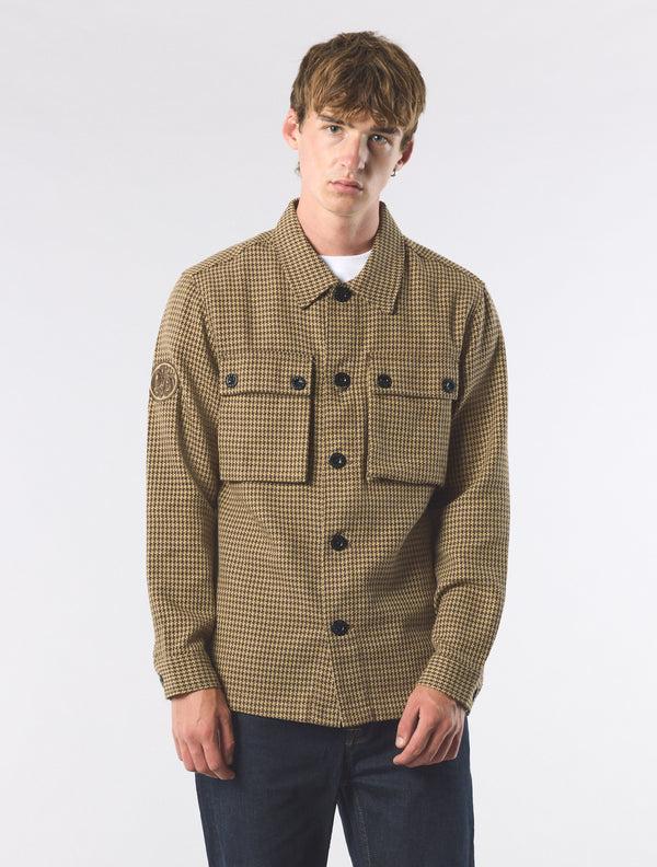 Pretty Green Kilburn Overshirt Taupe