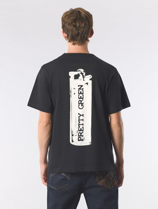 Pretty Green Lighter T-shirt Black