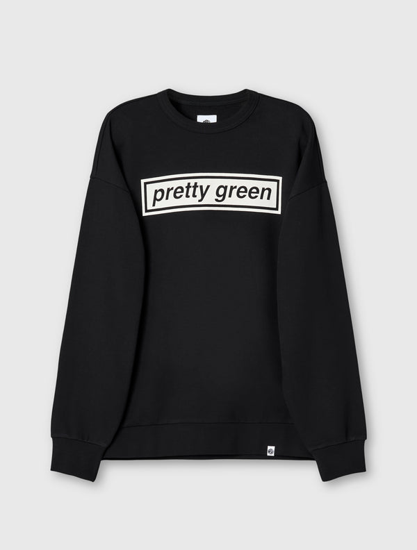 pretty green Live Forever Box Print Crew Sweat