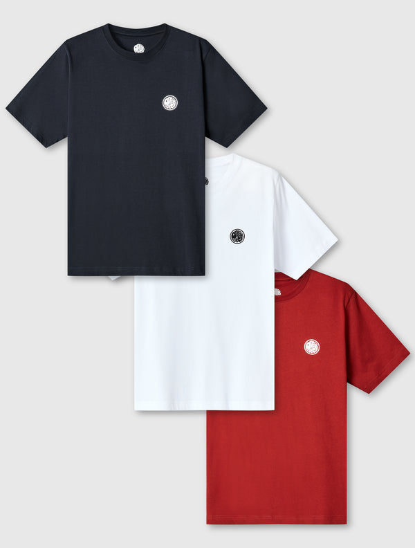 pretty green Lounge 3 Pack T-shirts Red