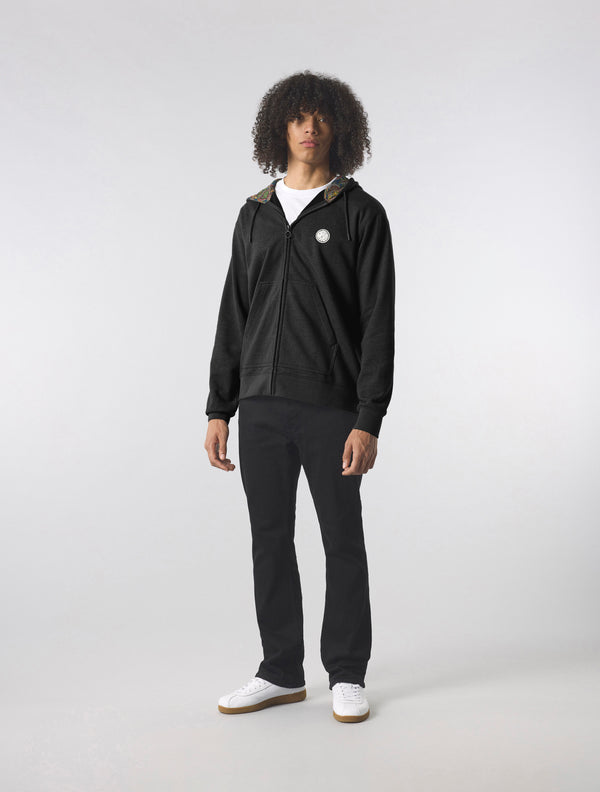 Pretty Green Lounge Zip Up Hoody Black