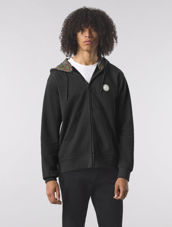 Pretty Green Lounge Zip Up Hoody Black