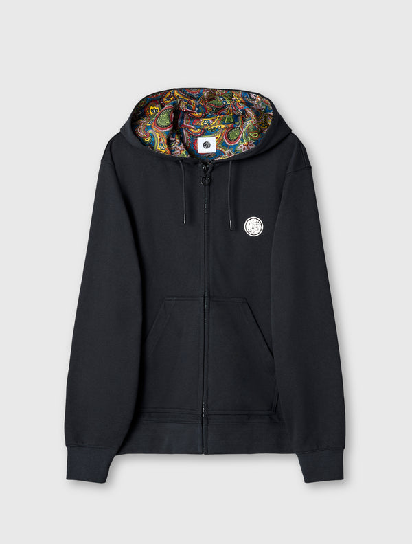 pretty green Lounge Zip Up Hoody Black