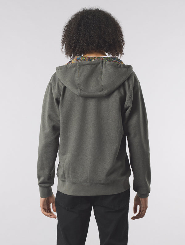 Pretty Green Lounge Zip Up Hoody Grey