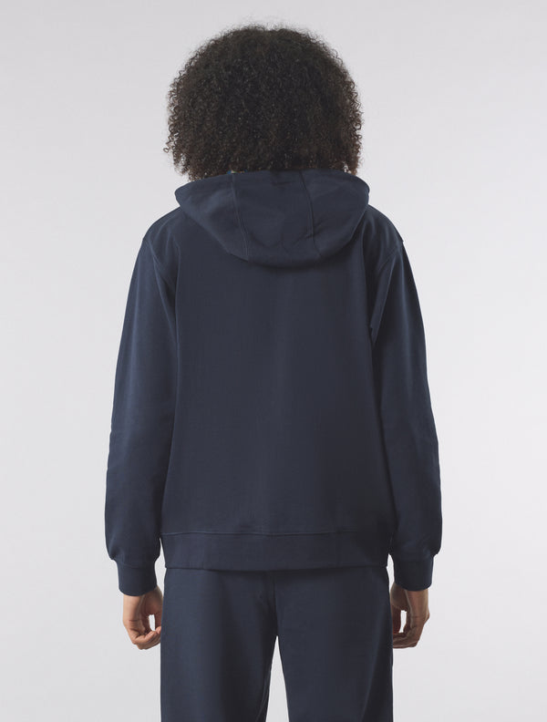 Pretty Green Lounge Zip Up Hoody Navy