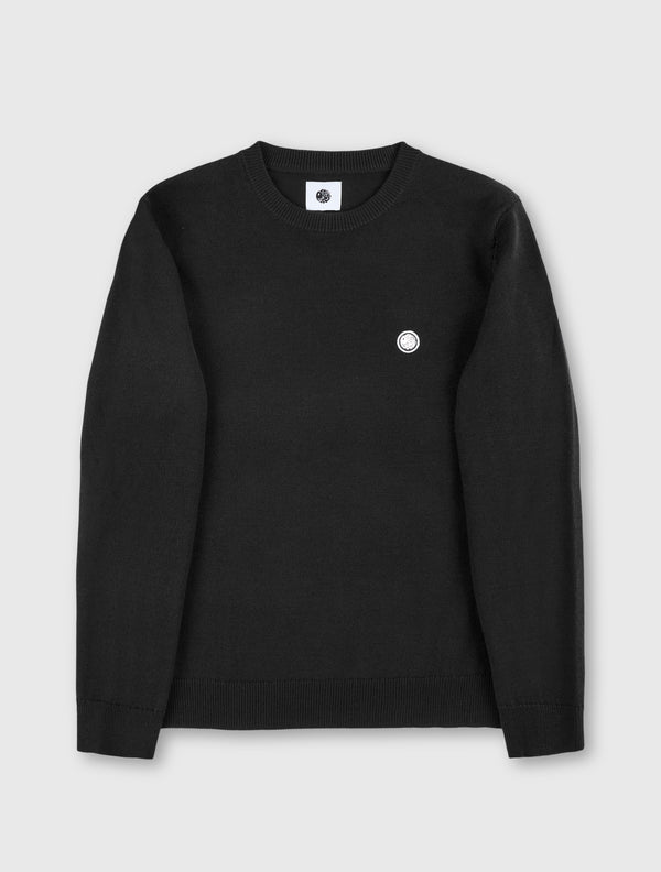 pretty green Merino Blend Crew Black
