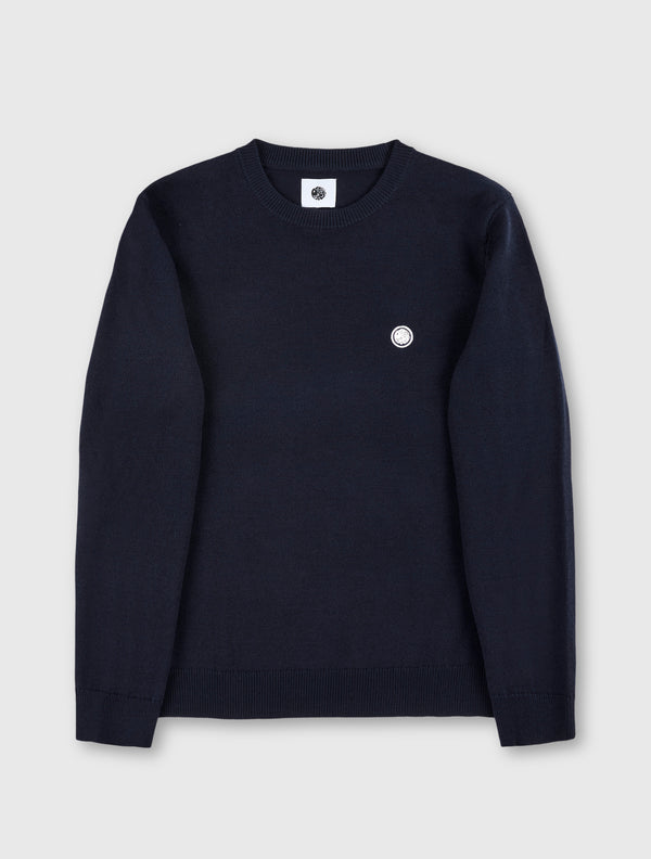 pretty green Merino Blend Crew Navy