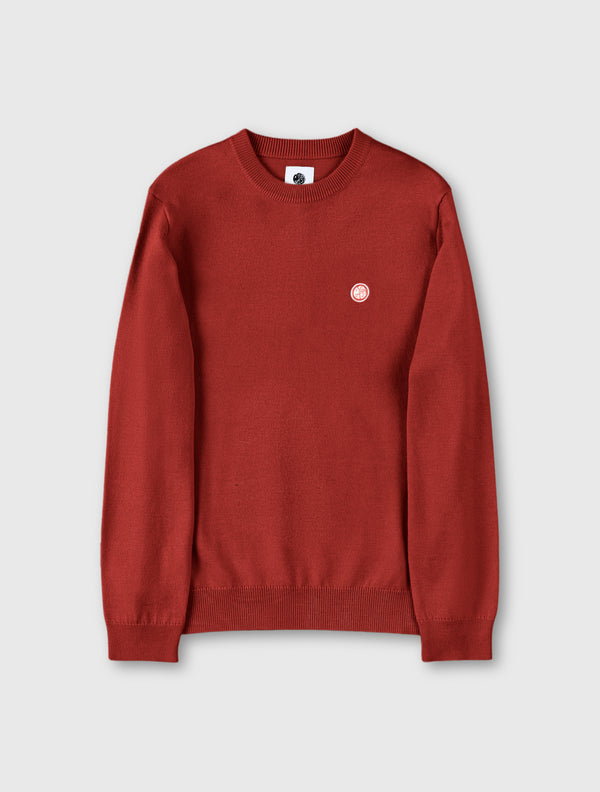 pretty green Merino Blend Crew Red
