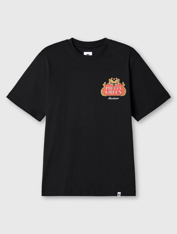 pretty green Nelson T-shirt Black