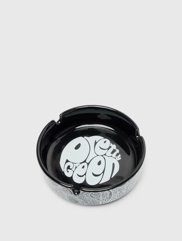 pretty green Paisley Ashtray