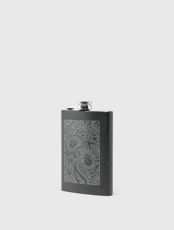 Pretty Green Paisley Hip Flask