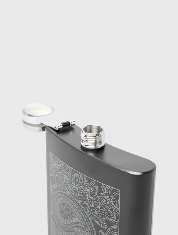 Pretty Green Paisley Hip Flask