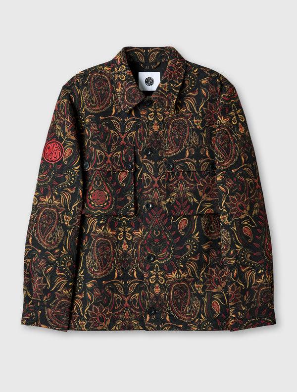 pretty green Parthian Jacquard Overshirt