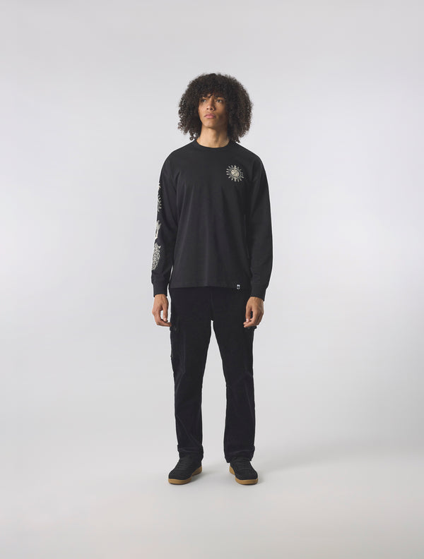 Pretty Green Parthian Long Sleeve T-shirt Black