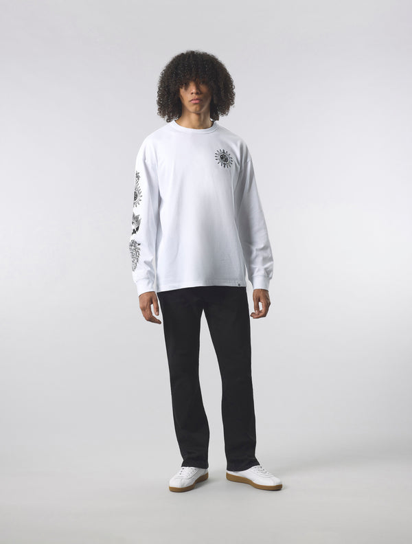 Pretty Green Parthian Long Sleeve T-shirt White