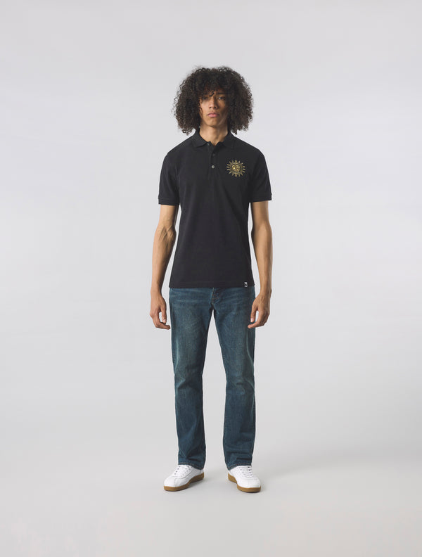 Pretty Green Parthian Motif Polo Black