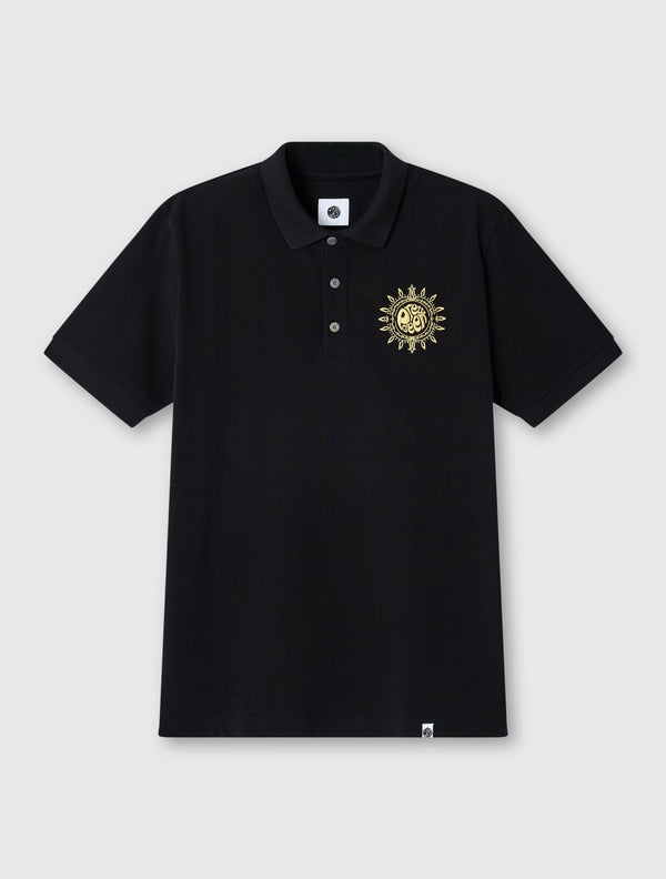 pretty green Parthian Motif Polo Black