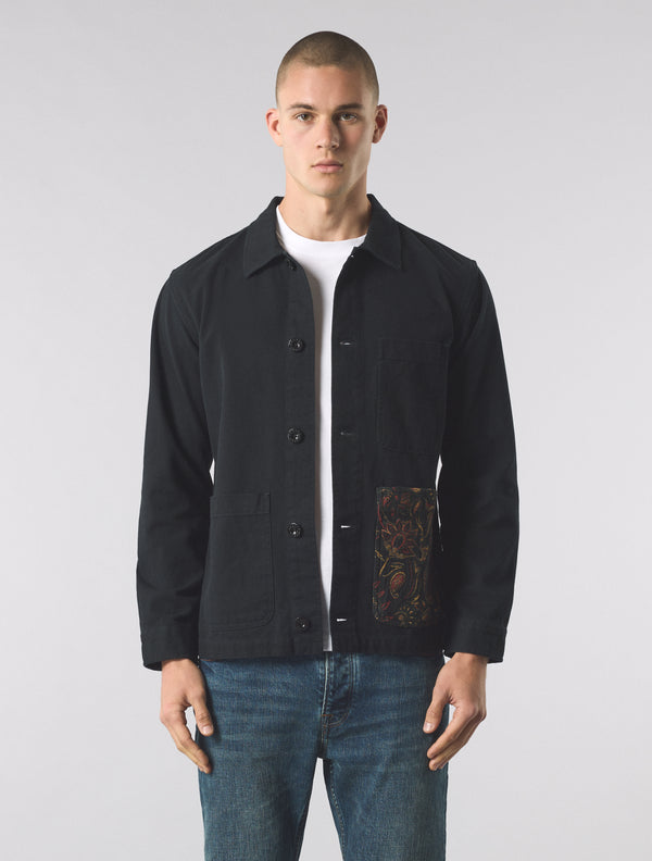 Pretty Green Parthian Pocket Overshirt Black