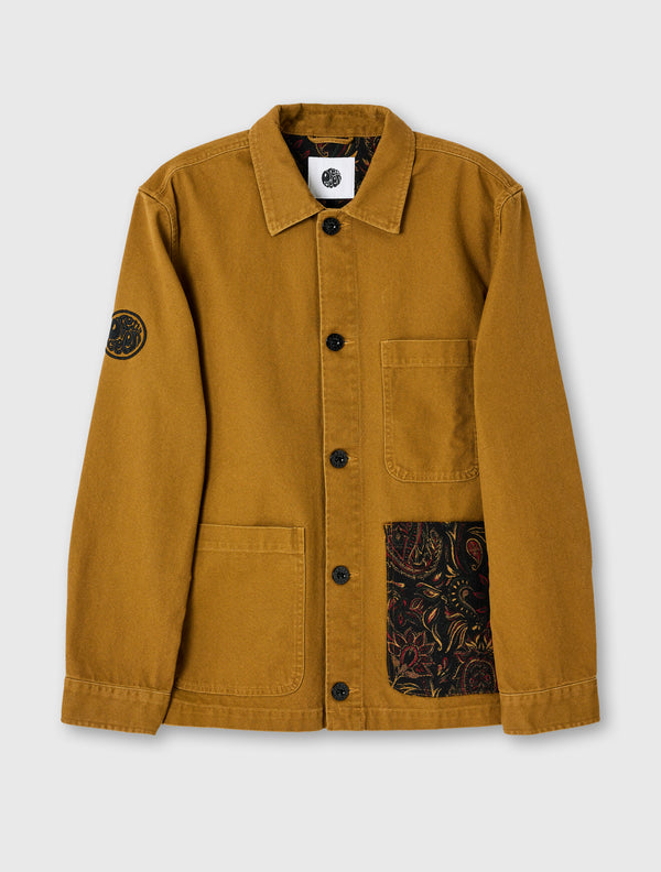 pretty green Parthian Pocket Overshirt Brown