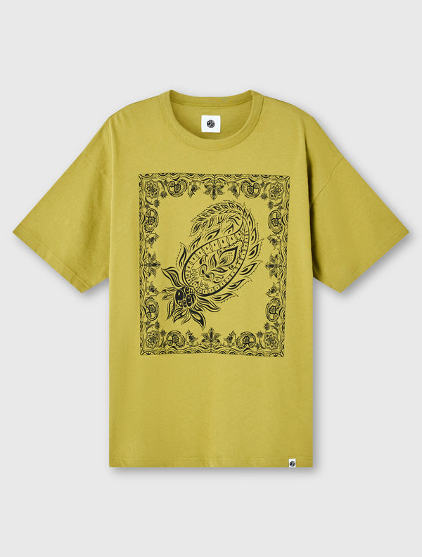 pretty green Parthian Print T-shirt Khaki