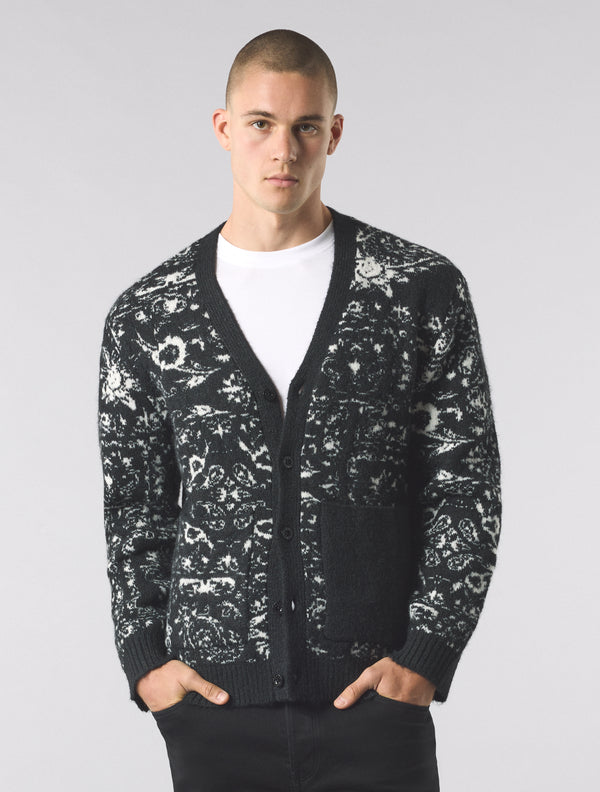 Pretty Green Patchwork Paisley Cardigan