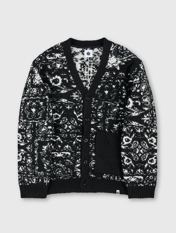 pretty green Patchwork Paisley Cardigan