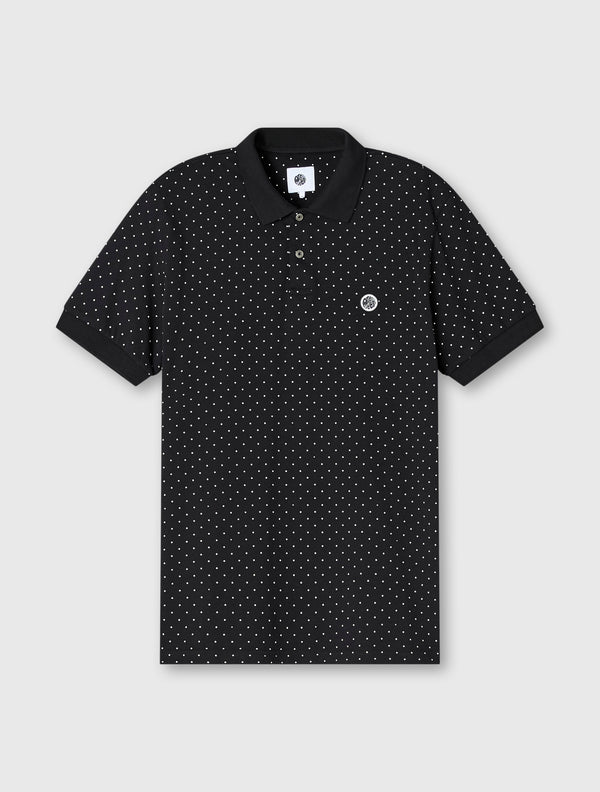 pretty green Polka Dot Polo Shirt