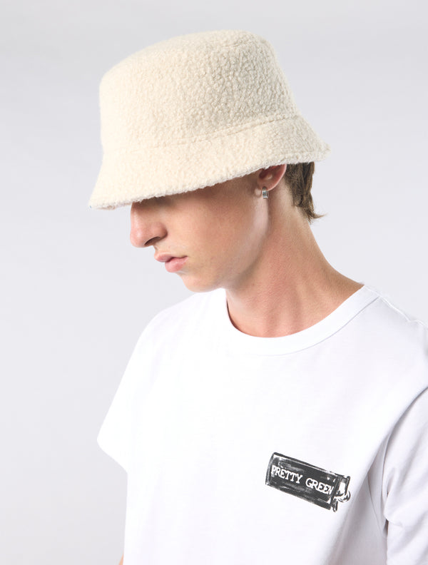 Pretty Green Portland Bucket Hat Taupe